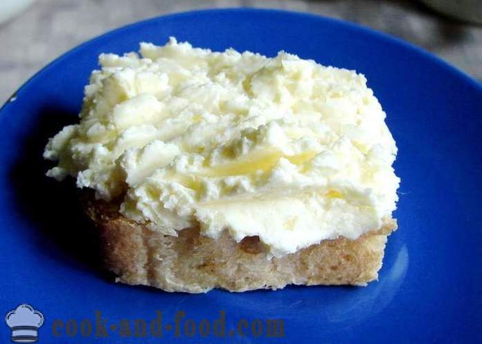Juusto valkosipulivoi sandwich - miten ruokaa juustoa voita, yksinkertainen resepti kuva