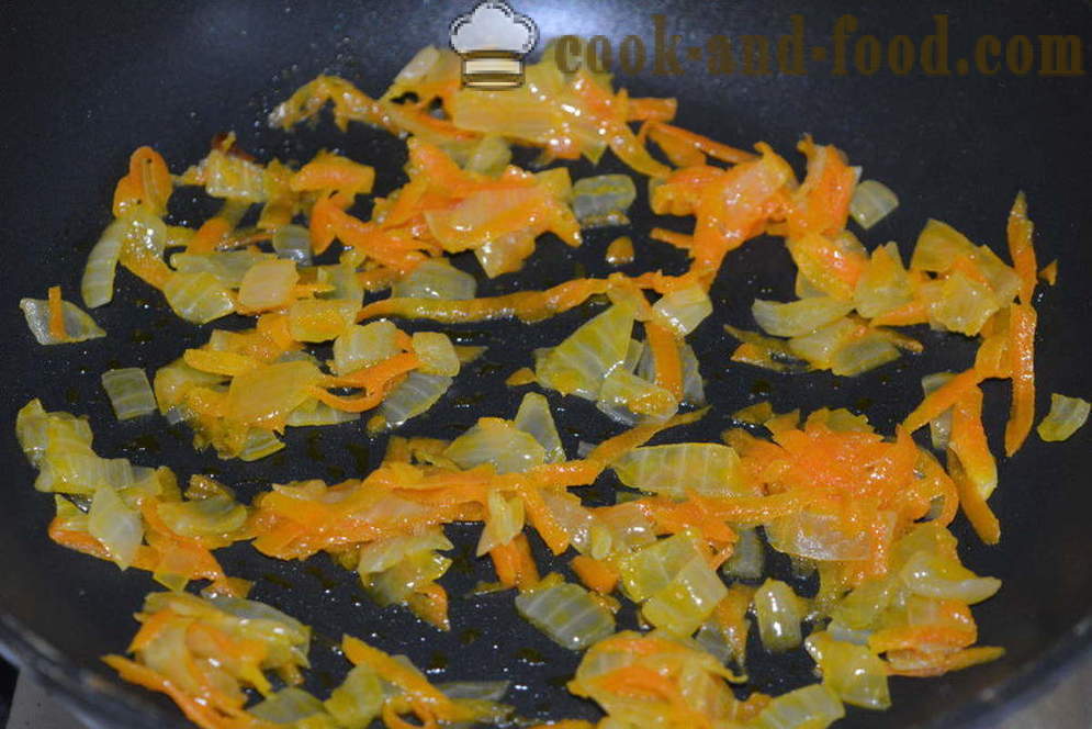 Delicious mureneva tattari vihanneksia pannulla - miten ruokaa tattari, vihanneksia, askel askeleelta resepti kuvat