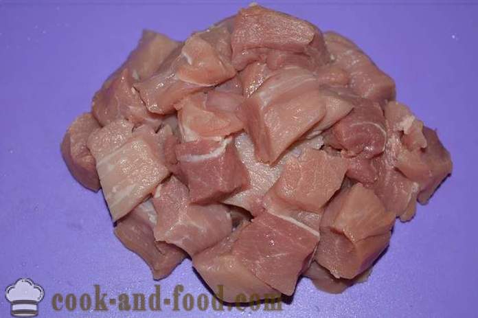 Herkullinen tattari lihan paistinpannulla - miten ruokaa tattari puuroa lihaa, askel askeleelta resepti kuvat