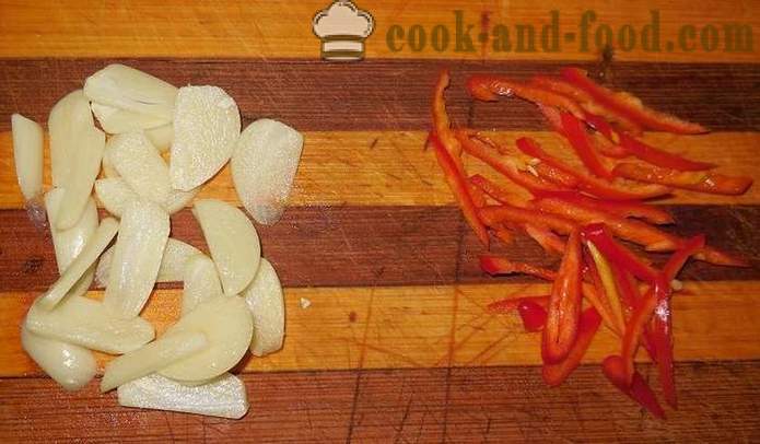 Paistettu kurkku kuuma pippuria, valkosipuli, ja seesaminsiemeniä, miten ruokaa paistettu kurkku - askel askeleelta resepti kuvat