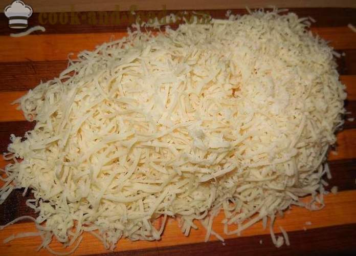 Kesäkurpitsat paistetaan uunissa jauheliha: riisi sienillä ja juustoa - miten ruokaa täytetty kesäkurpitsa uunissa, jossa askel askeleelta resepti kuvat