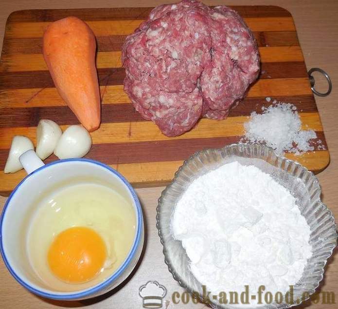 Herkullinen pihvit jauhelihan: sian-, naudan-, porkkanat ja valkosipulin - miten ruokaa kyljykset lihaa, askel askeleelta resepti kuvat