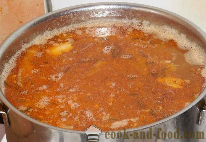 Herkullista kotitekoista keitto papuja ukrainaksi - miten ruokaa keitto papuja ukrainaksi - askel askeleelta resepti kuvat