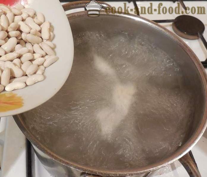 Herkullista kotitekoista keitto papuja ukrainaksi - miten ruokaa keitto papuja ukrainaksi - askel askeleelta resepti kuvat