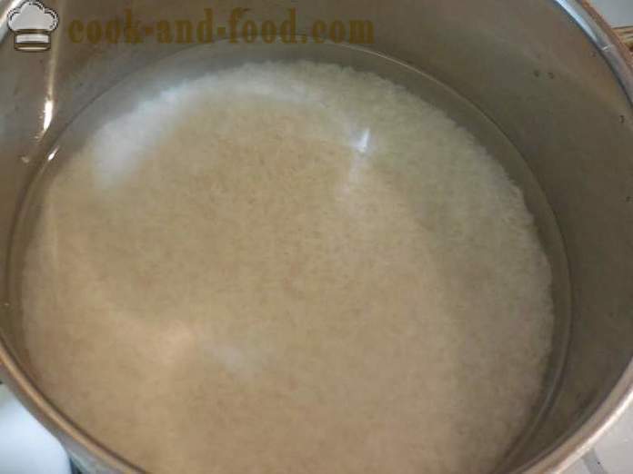 Miten kokki rapea riisiä koristeeksi pannulla kunnolla - miten hautua riisi veden - askel askeleelta resepti kuvat