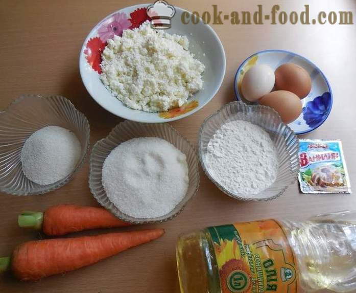 Juustomassan kakkuja porkkanat multivarka - miten ruokaa porkkana juustokakku - askel askeleelta resepti kuvat