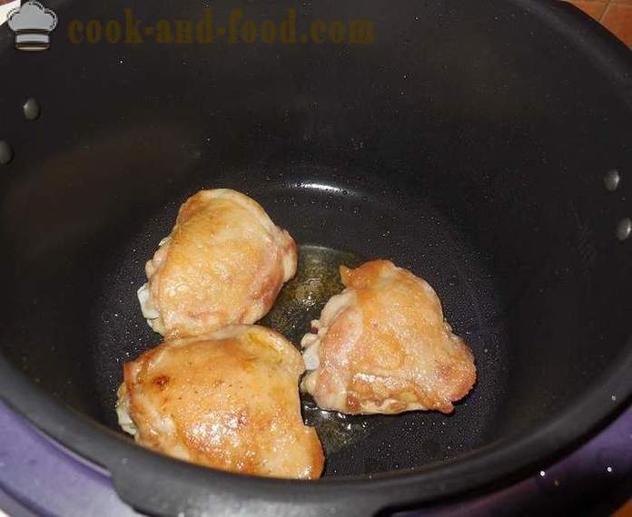 Kanan reidet multivarka vuonna hapanimelä kastike - resepti valokuvista miten ruokaa kastike kana multivarka