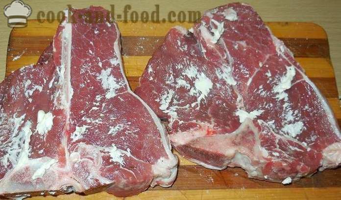 Herkullinen ja mehukas härän tai sianlihaa Ti Bon - ruoanlaitto täynnä paahtamalla lihaa - askel askeleelta resepti kuvat
