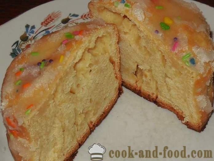 Sitruuna Pääsiäinen kakku ilman hiivaa multivarka - yksinkertainen askel askeleelta resepti valokuvia jogurtti kakku