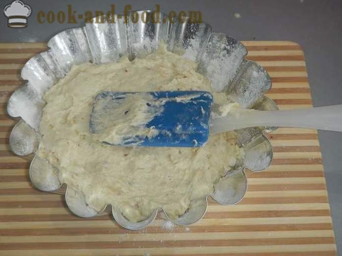 Yksinkertainen pähkinä cupcake kefir - miten ruokaa kakku kotona, askel askeleelta resepti kuvia.