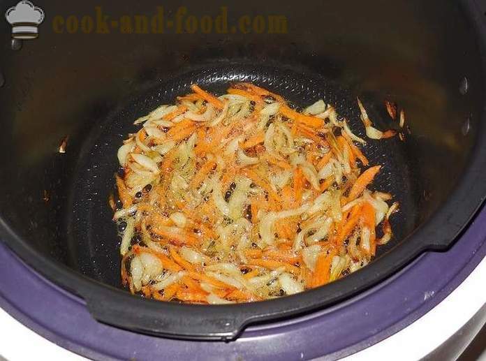 Kananmaksa sipulia kerma - miten ruokaa maksassa smetana multivarka, askel askeleelta resepti kuvia.