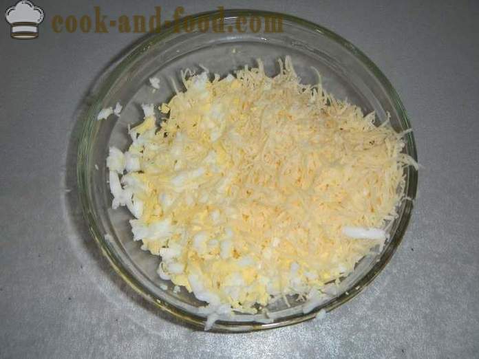 Herkullinen lihapullia täytettyjä munia ja juustoa - miten ruokaa lihapullat täytteenä, askel askeleelta resepti kuvia.