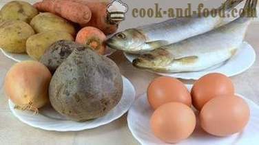 Maukkaita silli alle turkin klassinen resepti kuva: mitä kerrosta ja miten ruokaa silliä alle turkin muna