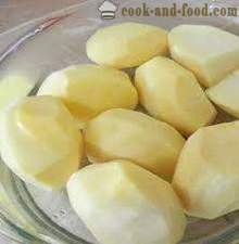 Miten paista perunat pannulla: maukas, jossa on kuori, rapea, aivan kuten perunat resepti video ja kuvat