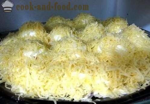Täytetyt munat juusto ja valkosipuli - kylmiä ruokia, resepti kuvallinen