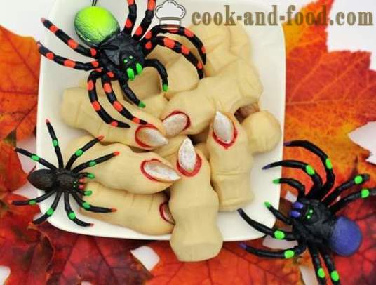 Jälkiruokia ja kakkuja Halloween - Noidat Sormet evästeitä ja muita makeita herkkuja omin käsin, yksinkertainen leivontareseptit