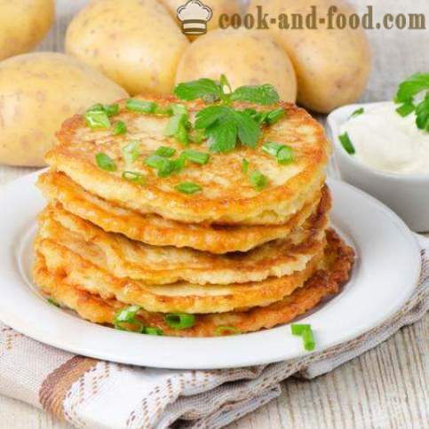 Belorussian ruokaa: lettuja valmistettu perunasta - video reseptejä kotona