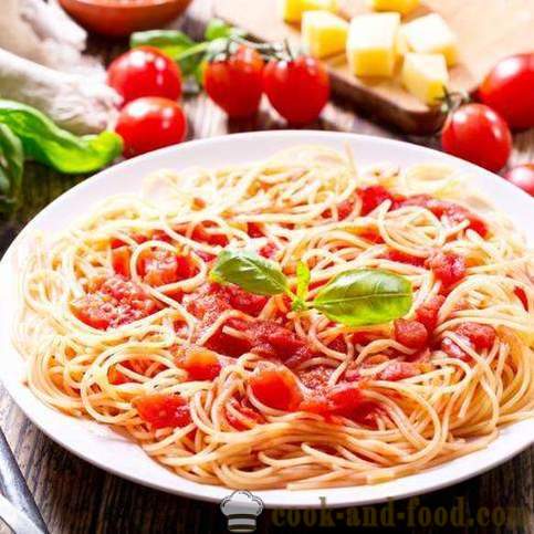 Resepti spagettia tomaatti ja juusto