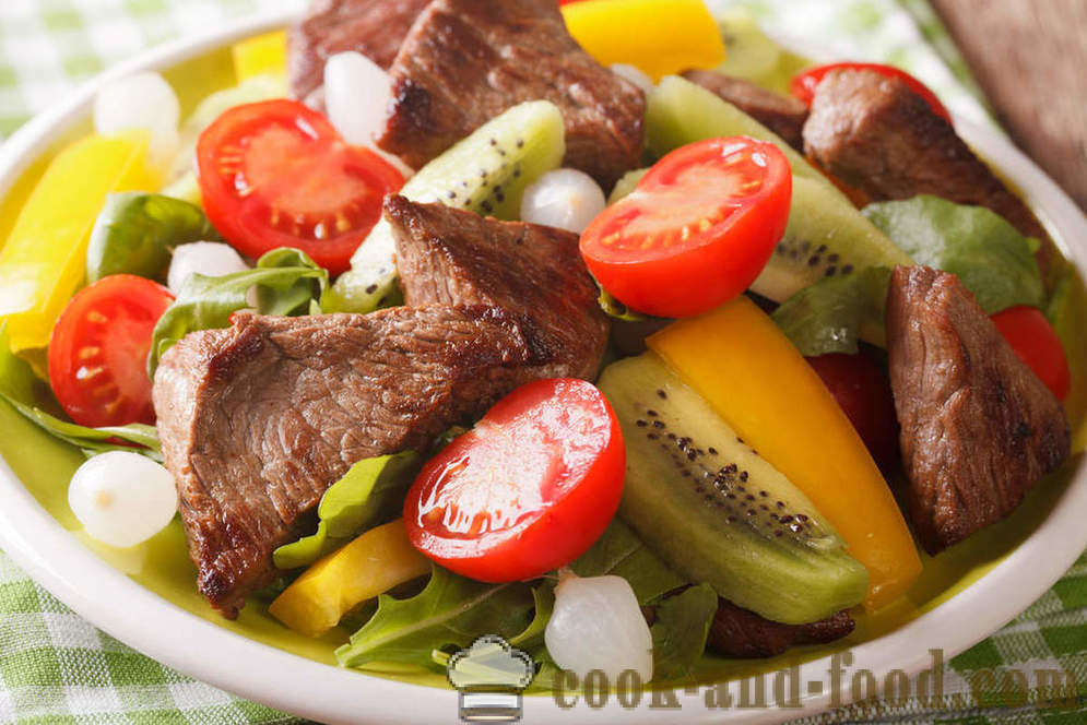 Kiivi - salainen ainesosa maukas salaatti - video reseptejä kotona