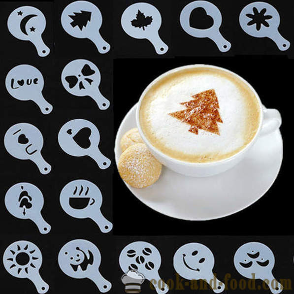 Piirrokset Kahvi: maalaus latte art