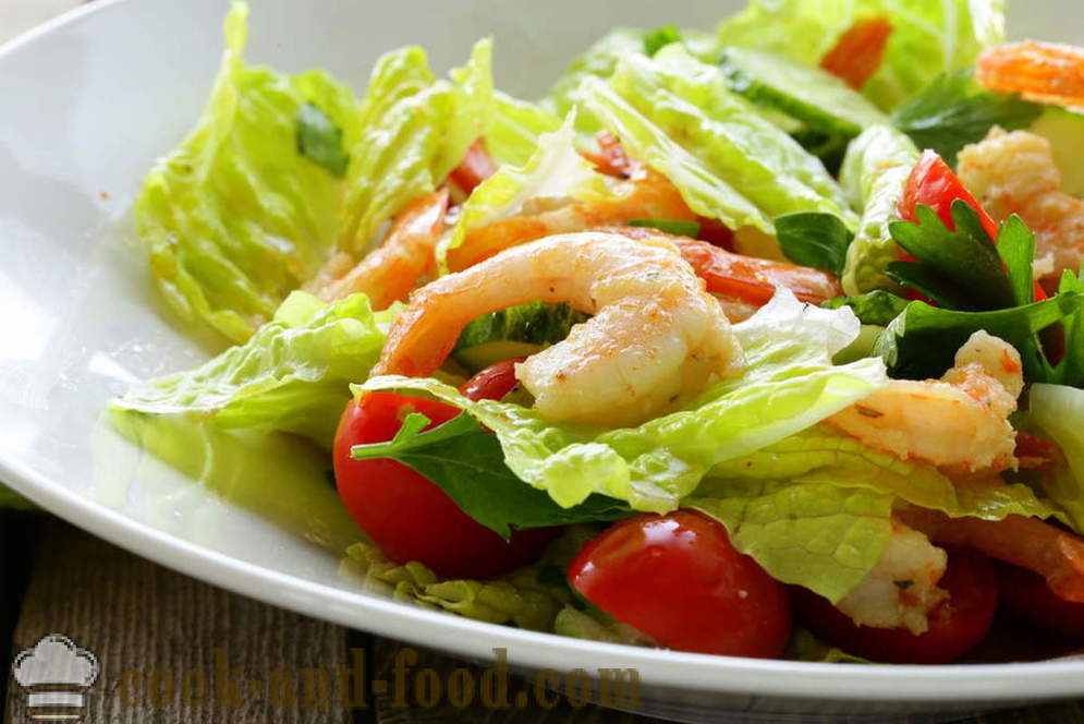 Resepti: vitamiini salaatti vihanneksia, katkarapuja ja äyriäisiä