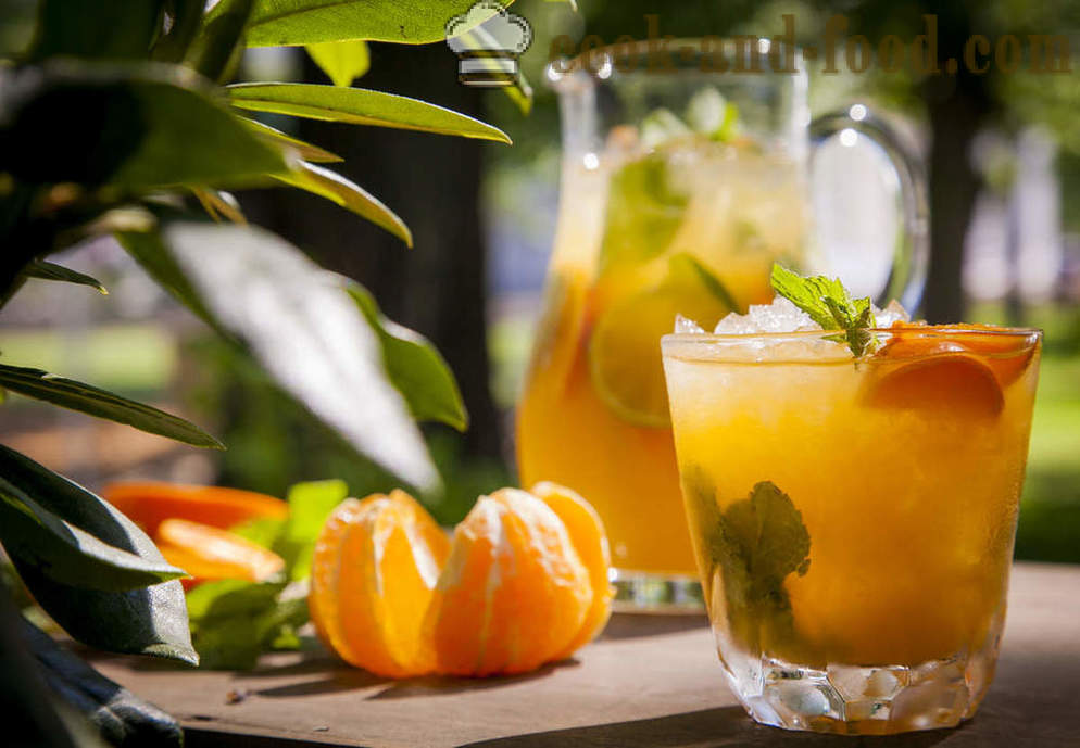 Makean: mandariini Mojito minttu ja vadelma limonadi - video reseptejä kotona